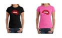 LA Pop Art Women's Word Art T-Shirt - Savage Lips